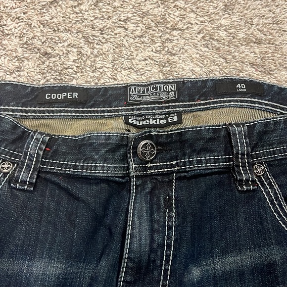 Perfect condition affliction mens jeans. No rips, no holes. - Picture 4 of 5